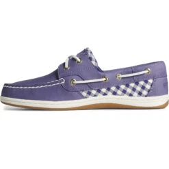 Sperry Top-Sider Women's Koifish Gingham Boat Shoe Purple -Sperry Top-Sider Sales STS88729 180