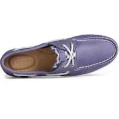 Sperry Top-Sider Women's Koifish Gingham Boat Shoe Purple -Sperry Top-Sider Sales STS88729 TOP