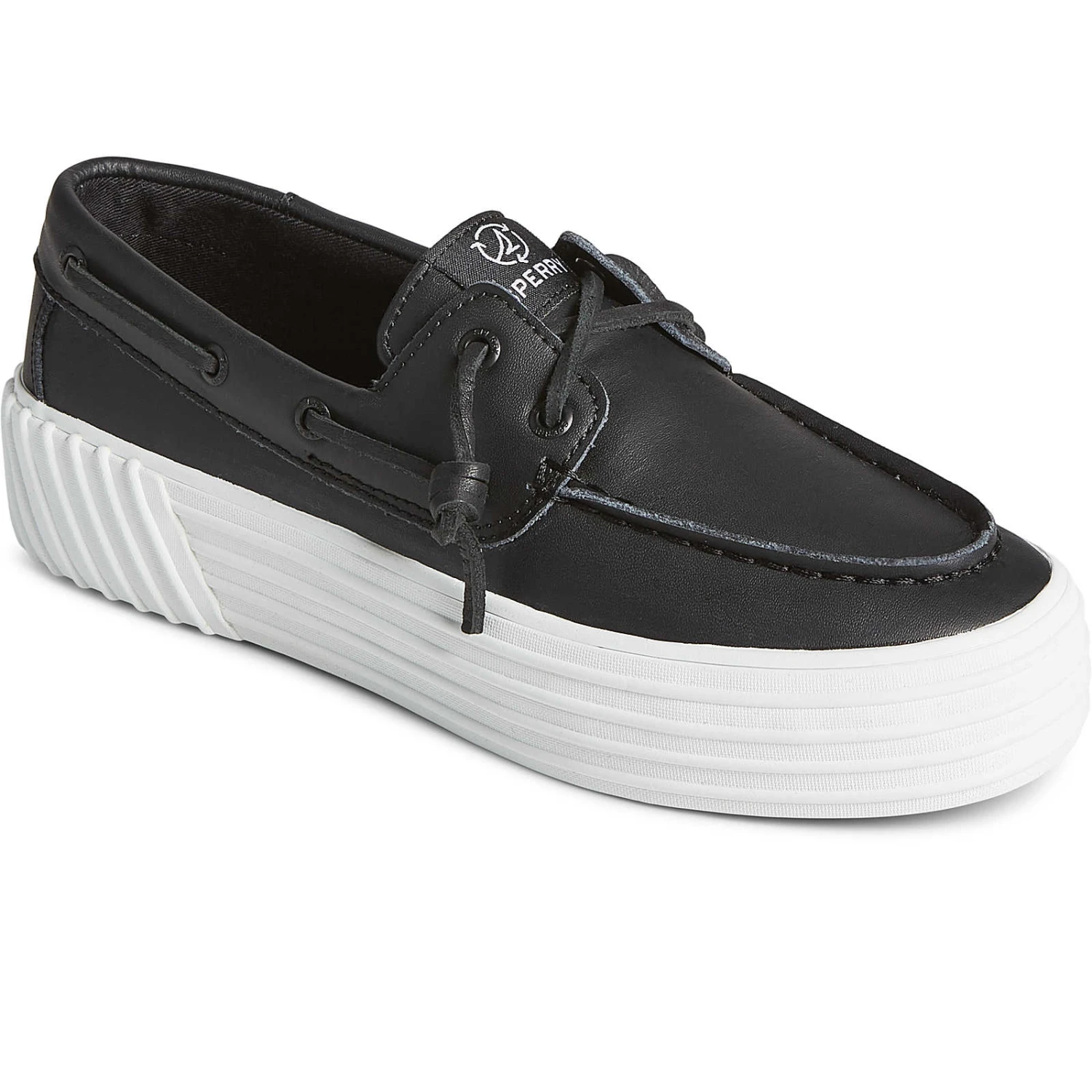 Sperry Top-Sider Women's Bahama 2.0 Leather Platform Sneaker Black 4 Sperry Top-Sider Women's Bahama 2.0 Leather Platform Sneaker Black - Image 2
