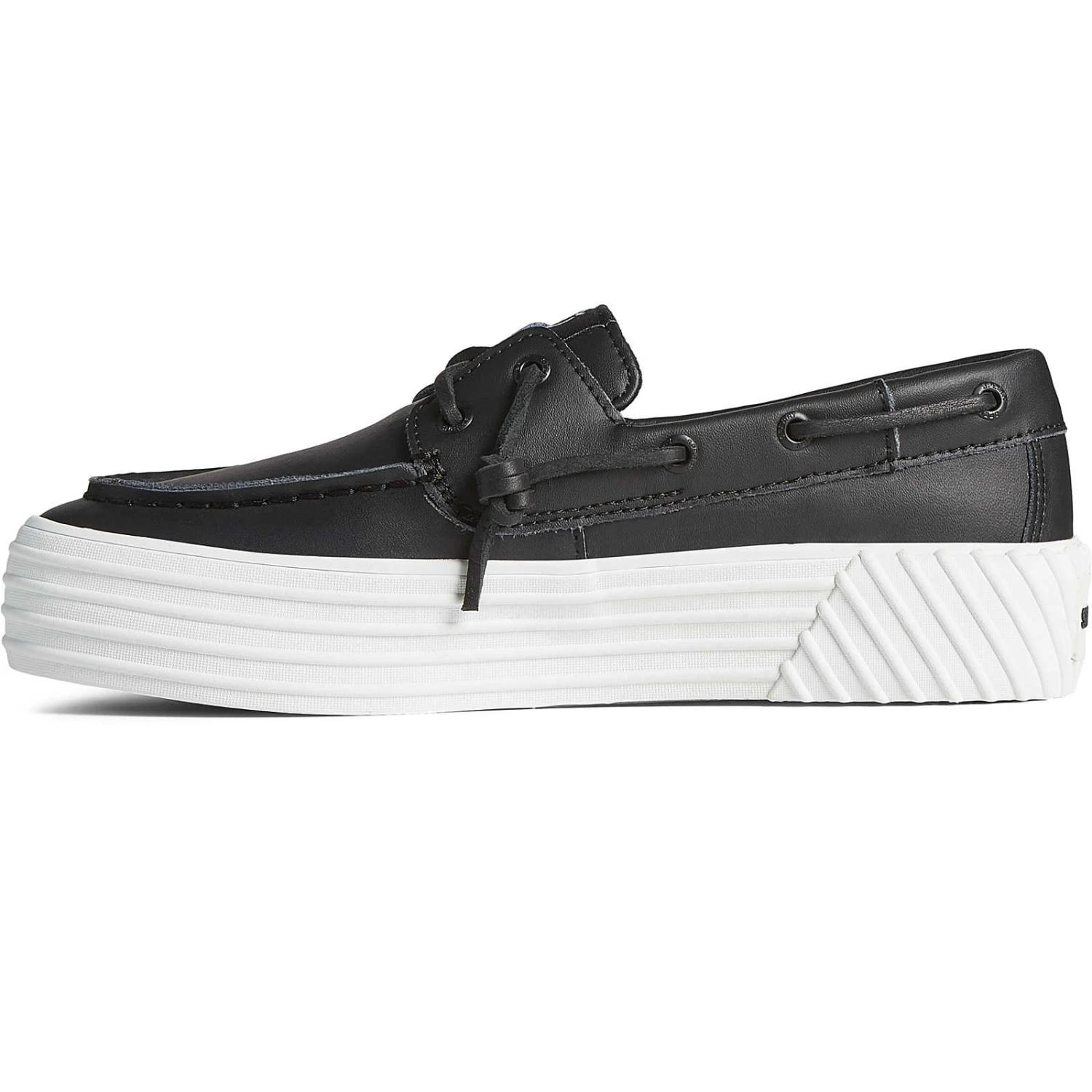 Sperry Top-Sider Women's Bahama 2.0 Leather Platform Sneaker Black 6 Sperry Top-Sider Women's Bahama 2.0 Leather Platform Sneaker Black - Image 4