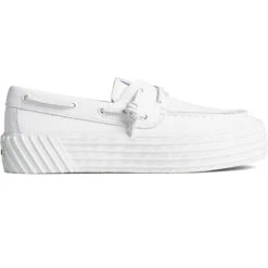 Sperry Top-Sider Women's Bahama 2.0 Leather Platform Sneaker White