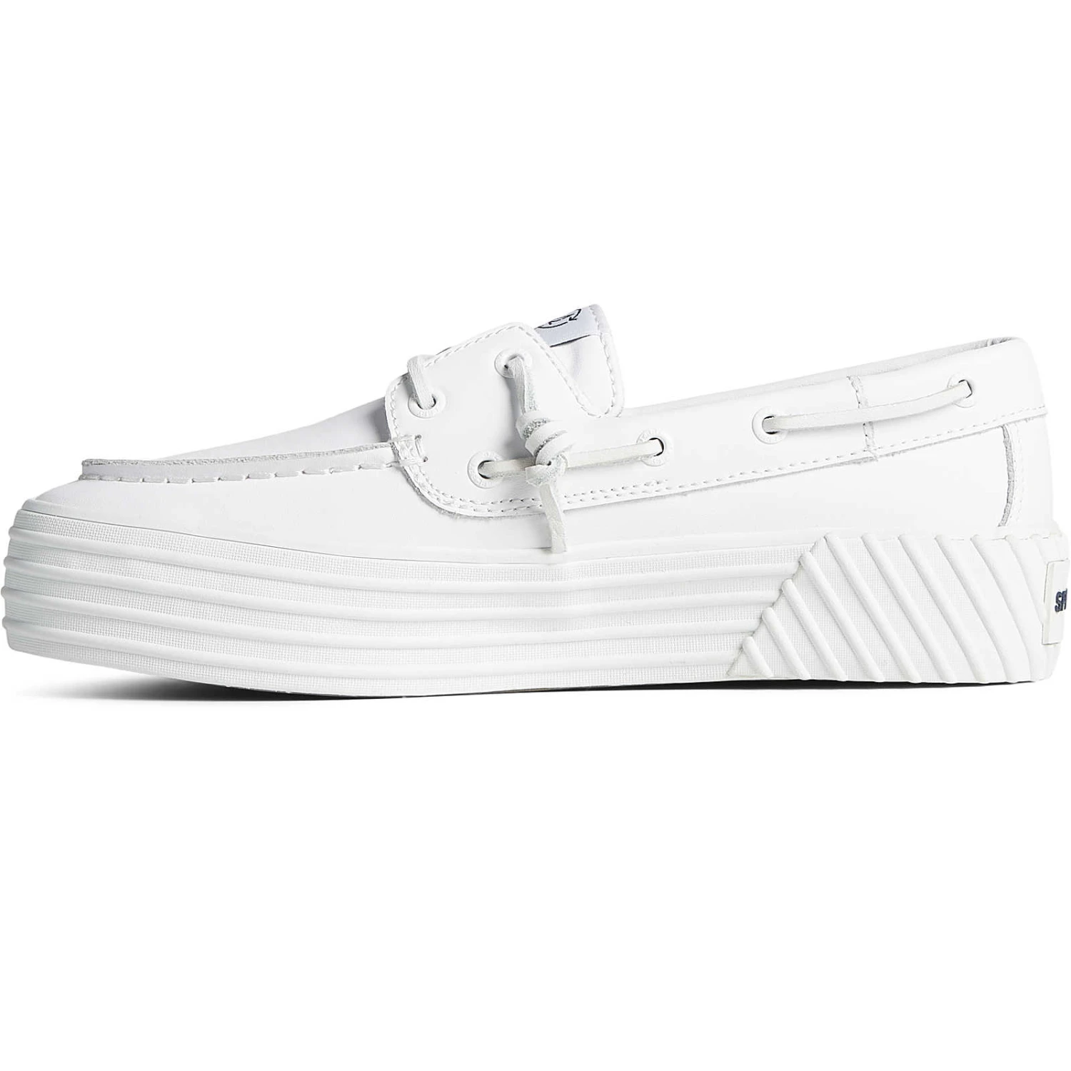 Sperry Top-Sider Women's Bahama 2.0 Leather Platform Sneaker White 6 Sperry Top-Sider Women's Bahama 2.0 Leather Platform Sneaker White - Image 4