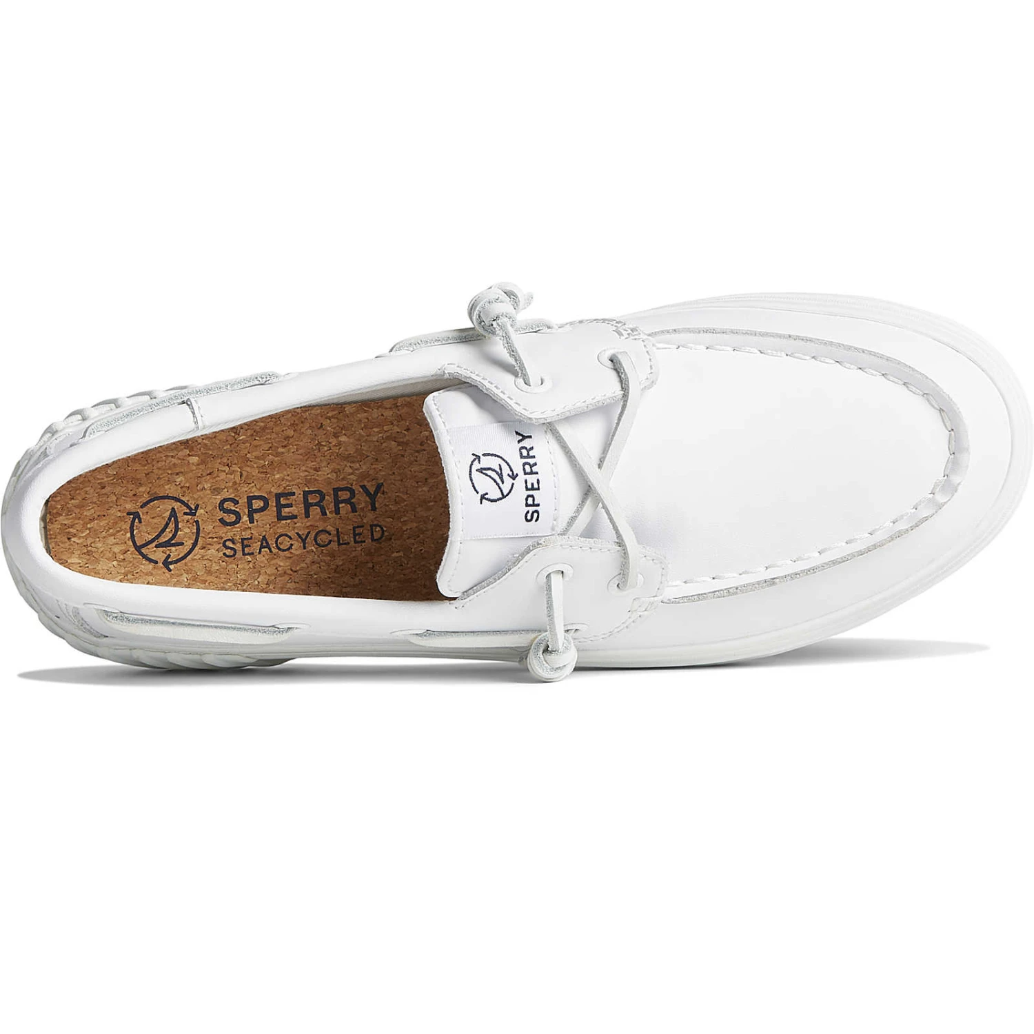 Sperry Top-Sider Women's Bahama 2.0 Leather Platform Sneaker White 7 Sperry Top-Sider Women's Bahama 2.0 Leather Platform Sneaker White - Image 5