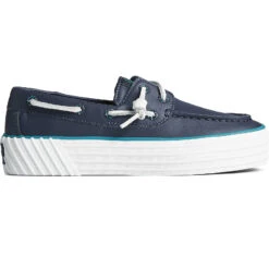 Sperry Top-Sider Women's Bahama 2.0 Leather Platform Sneaker Navy