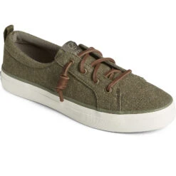 Sperry Top-Sider Women's SeaCycled™ Crest Vibe Baja Sneaker Olive -Sperry Top-Sider Sales STS88907