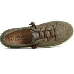 Sperry Top-Sider Women's SeaCycled™ Crest Vibe Baja Sneaker Olive -Sperry Top-Sider Sales STS88907 TOP