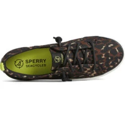 Sperry Top-Sider Women's Crest Vibe Cheetah Sneaker Black -Sperry Top-Sider Sales STS88919 TOP