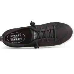 Sperry Top-Sider Women's Crest Vibe Embroidered Washable Sneaker Black -Sperry Top-Sider Sales STS88920 TOP