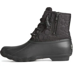 Sperry Top-Sider Women's Saltwater™ Circle Nylon Duck Boot Black -Sperry Top-Sider Sales STS88944 180