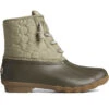 Sperry Top-Sider Women's Saltwater™ Circle Nylon Duck Boot Olive -Sperry Top-Sider Sales STS88945 000