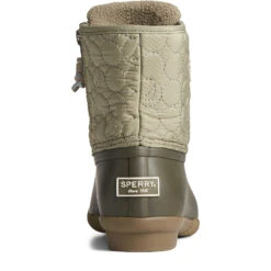 Sperry Top-Sider Women's Saltwater™ Circle Nylon Duck Boot Olive -Sperry Top-Sider Sales STS88945 90