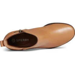 Sperry Top-Sider Women's Seaport Heel Waterproof Leather Boot Tan -Sperry Top-Sider Sales STS88966 TOP