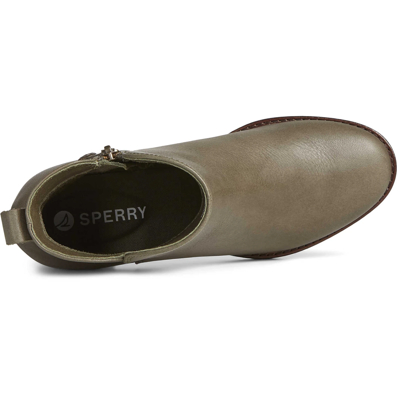 Sperry Top-Sider Women's Seaport Heel Waterproof Leather Boot Olive 7 Sperry Top-Sider Women's Seaport Heel Waterproof Leather Boot Olive - Image 5