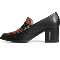 Sperry Top-Sider Women's Seaport Two-Tone Penny Heel Black/Tan -Sperry Top-Sider Sales STS88968 180