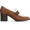 Sperry Top-Sider Women's Seaport Two-Tone Penny Heel Brown/Ivory -Sperry Top-Sider Sales STS88969 000