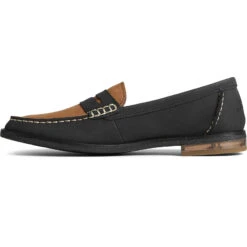 Sperry Top-Sider Women's Seaport Two-Tone Penny Loafer Black/Tan -Sperry Top-Sider Sales STS88971 180