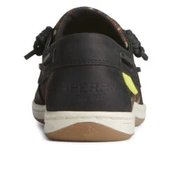 Sperry Top-Sider Women's Songfish Cheetah Boat Shoe Black -Sperry Top-Sider Sales STS88986 90