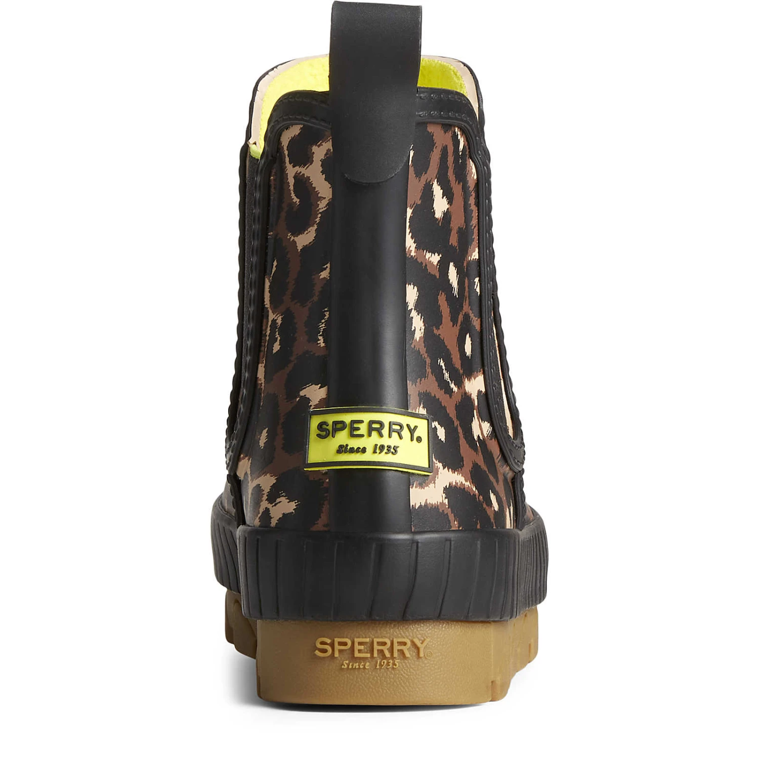 Sperry Top-Sider Women's Torrent Leopard Chelsea Waterproof Rain Boot Black 7 Sperry Top-Sider Women's Torrent Leopard Chelsea Waterproof Rain Boot Black - Image 5