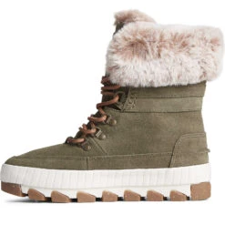 Sperry Top-Sider Women's Torrent Lace Up Boot Olive -Sperry Top-Sider Sales STS89006 180