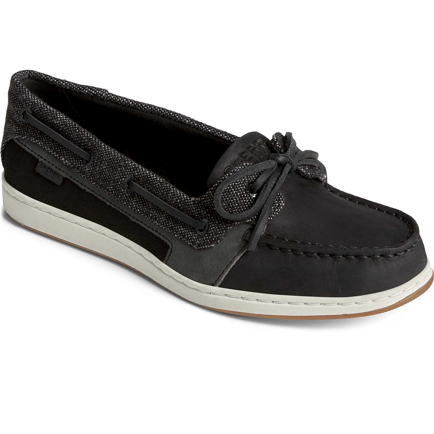 Sperry Top-Sider Women's Starfish 1-Eye Leather Baja Boat Shoe Black 4 Sperry Top-Sider Women's Starfish 1-Eye Leather Baja Boat Shoe Black - Image 2