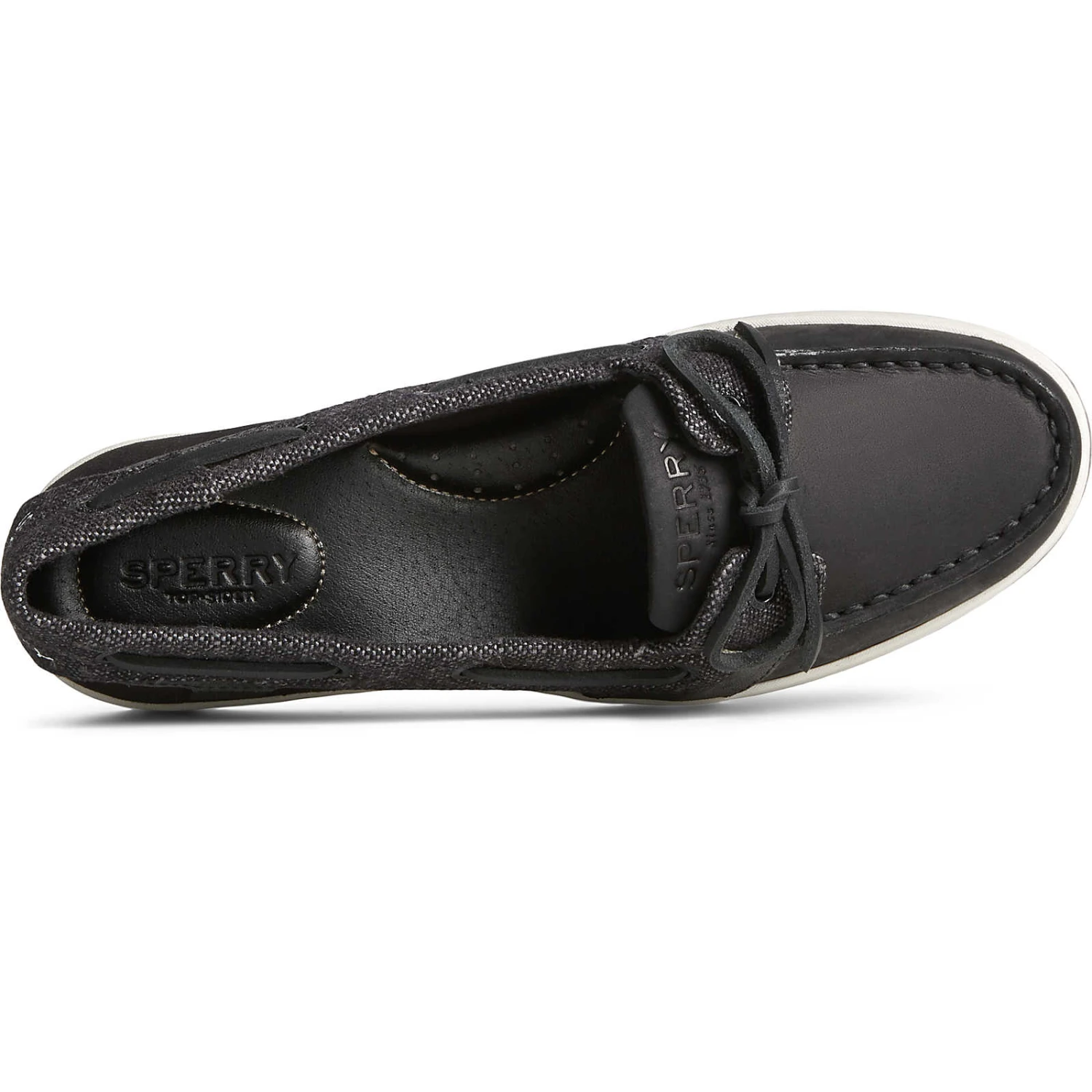 Sperry Top-Sider Women's Starfish 1-Eye Leather Baja Boat Shoe Black 7 Sperry Top-Sider Women's Starfish 1-Eye Leather Baja Boat Shoe Black - Image 5