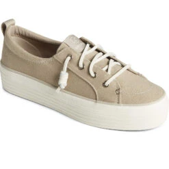 Sperry Top-Sider Women's SeaCycled™ Crest Vibe Textile Platform Sneaker Brown -Sperry Top-Sider Sales STS89042