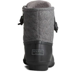 Sperry Top-Sider Women's Saltwater Chevron Wool Duck Boot Black -Sperry Top-Sider Sales STS89076 90