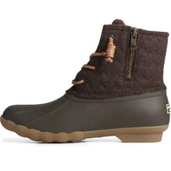Sperry Top-Sider Women's Saltwater Chevron Wool Duck Boot Java -Sperry Top-Sider Sales STS89077 180