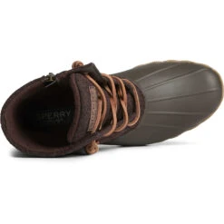 Sperry Top-Sider Women's Saltwater Chevron Wool Duck Boot Java -Sperry Top-Sider Sales STS89077 TOP