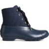 Sperry Top-Sider Women's Saltwater Eyelet Duck Boot Navy -Sperry Top-Sider Sales STS89078 000