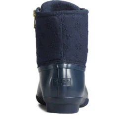 Sperry Top-Sider Women's Saltwater Eyelet Duck Boot Navy -Sperry Top-Sider Sales STS89078 90
