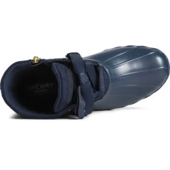 Sperry Top-Sider Women's Saltwater Eyelet Duck Boot Navy -Sperry Top-Sider Sales STS89078 TOP