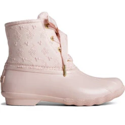 Sperry Top-Sider Women's Saltwater Eyelet Duck Boot Pink