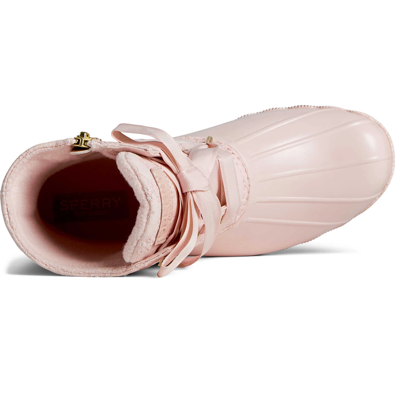 Sperry Top-Sider Women's Saltwater Eyelet Duck Boot Pink 7 Sperry Top-Sider Women's Saltwater Eyelet Duck Boot Pink - Image 5