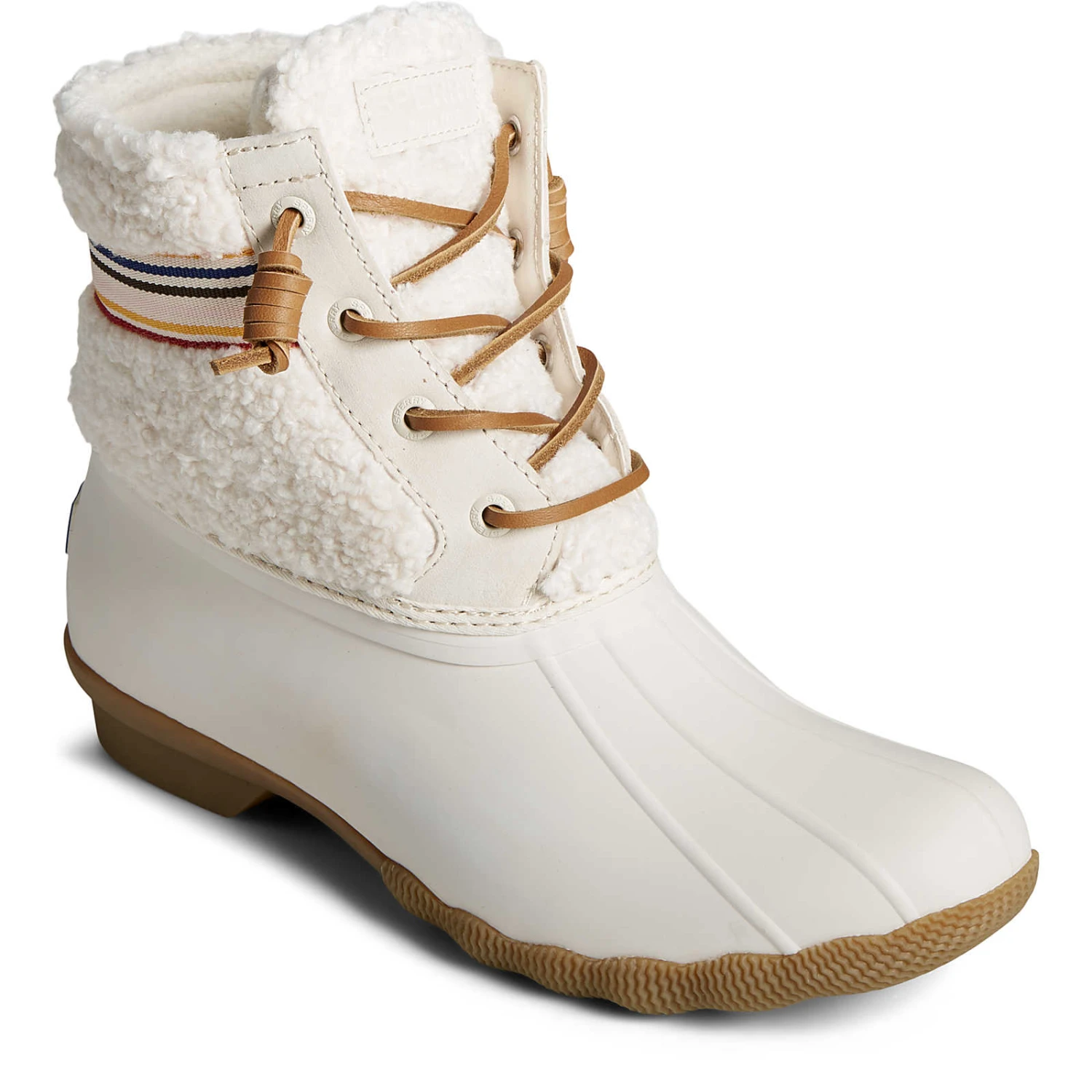 Sperry Top-Sider Women's Saltwater™ Rainbow Sherpa Duck Boot Ivory 4 Sperry Top-Sider Women's Saltwater™ Rainbow Sherpa Duck Boot Ivory - Image 2