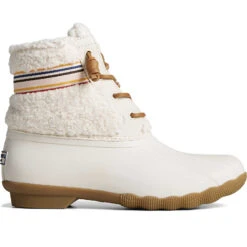 Sperry Top-Sider Women's Saltwater™ Rainbow Sherpa Duck Boot Ivory