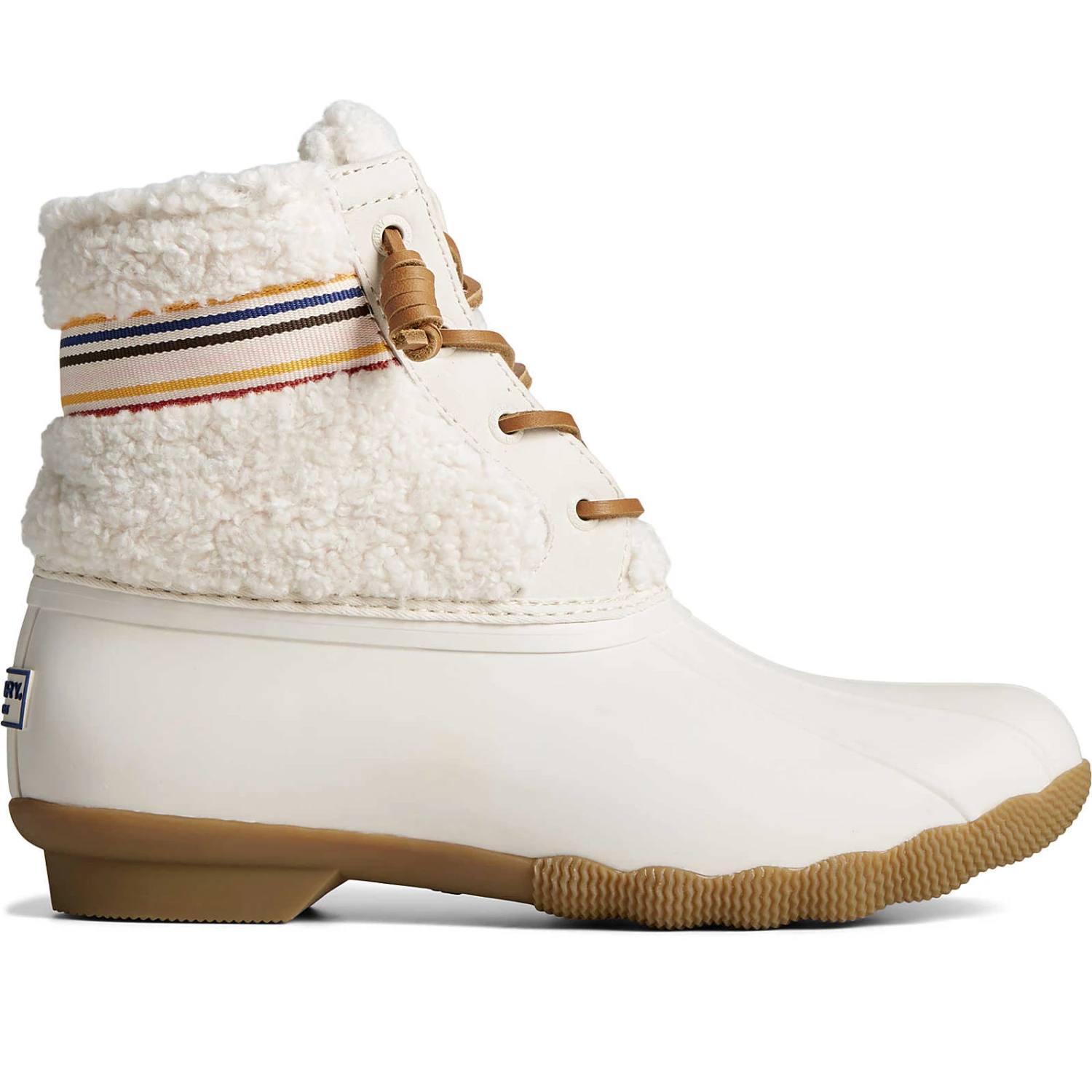 Sperry Top-Sider Women's Saltwater™ Rainbow Sherpa Duck Boot Ivory 3 Sperry Top-Sider Women's Saltwater™ Rainbow Sherpa Duck Boot Ivory