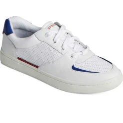 Sperry Top-Sider Women's SeaCycled™ Kona Cupsole Sneaker White/Blue -Sperry Top-Sider Sales STS89095