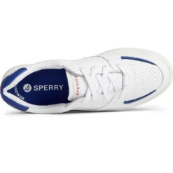 Sperry Top-Sider Women's SeaCycled™ Kona Cupsole Sneaker White/Blue -Sperry Top-Sider Sales STS89095 TOP