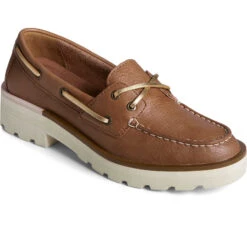 Sperry Top-Sider Women's Chunky Leather Boat Shoe Tan -Sperry Top-Sider Sales STS89096
