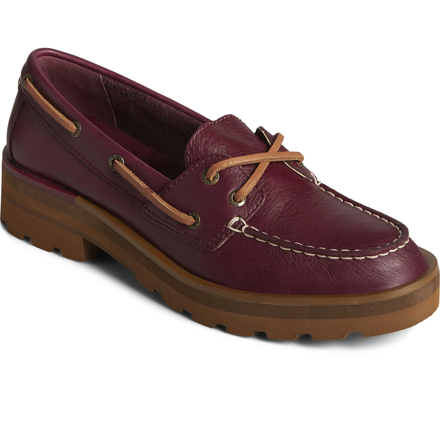 Sperry Top-Sider Women's Chunky Leather Boat Shoe Cordovan 4 Sperry Top-Sider Women's Chunky Leather Boat Shoe Cordovan - Image 2