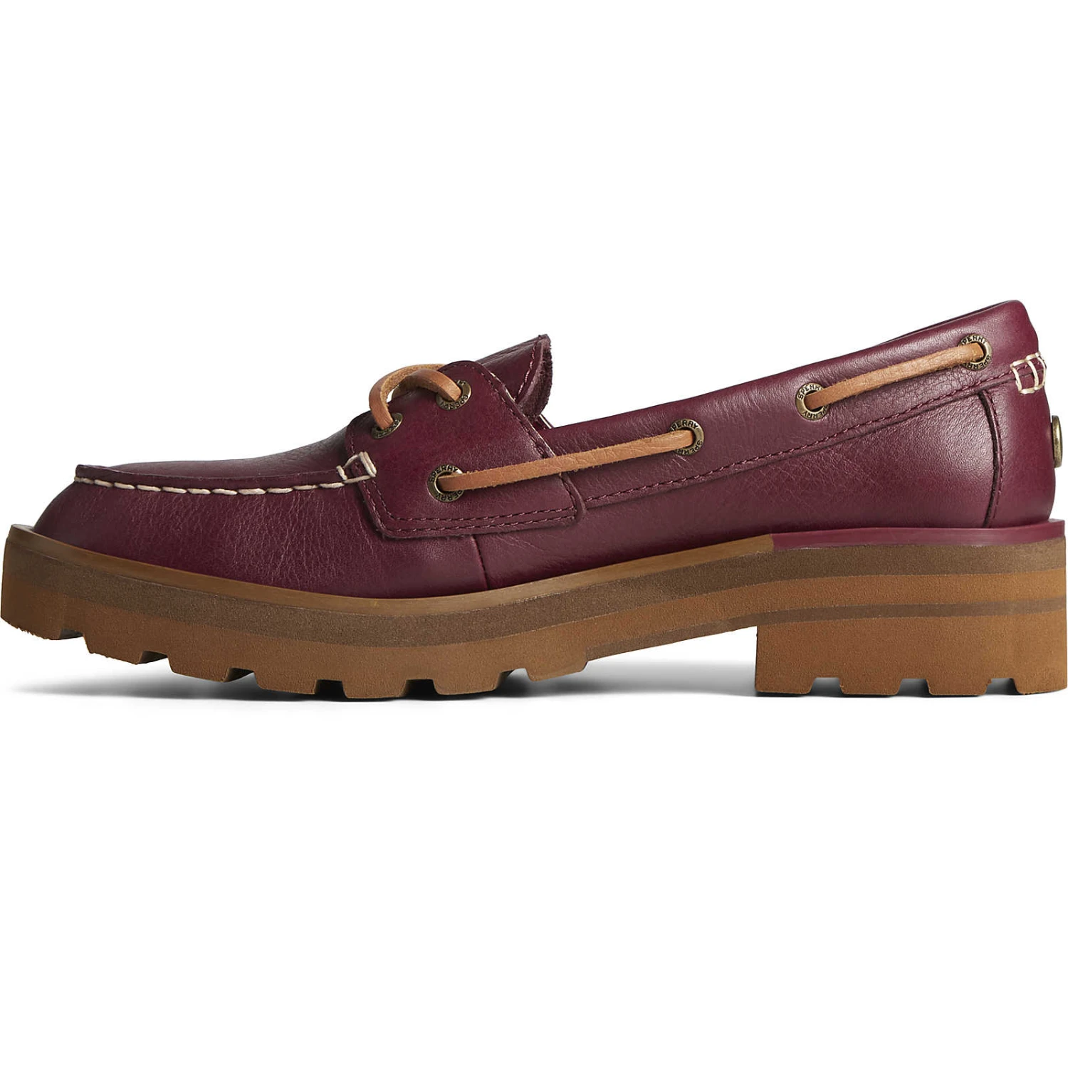 Sperry Top-Sider Women's Chunky Leather Boat Shoe Cordovan 6 Sperry Top-Sider Women's Chunky Leather Boat Shoe Cordovan - Image 4