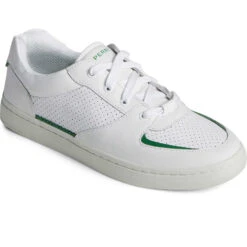 Sperry Top-Sider Women's SeaCycled™ Kona Cupsole Sneaker White/Green -Sperry Top-Sider Sales STS89101
